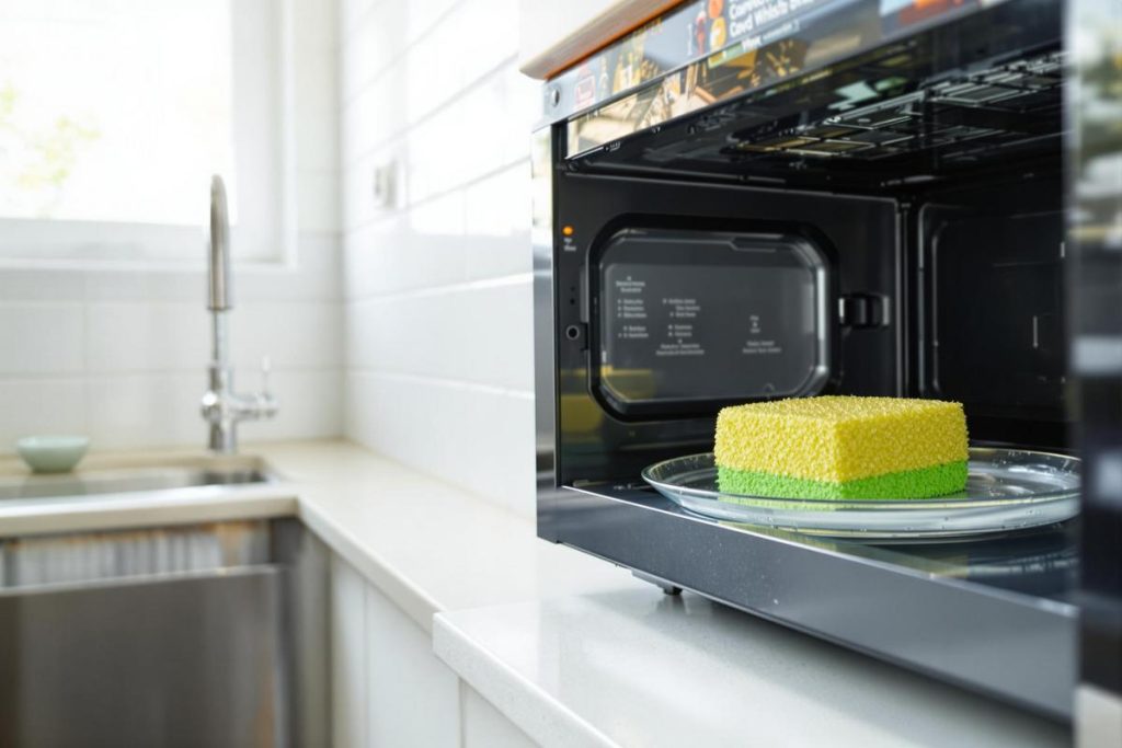 Astuce pour désinfecter les éponges sans produits chimiques